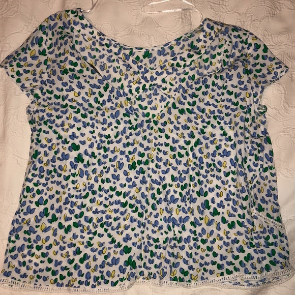 Zara Trafaluc Flower Cropped Shirt in XS - Picture 3 of 4